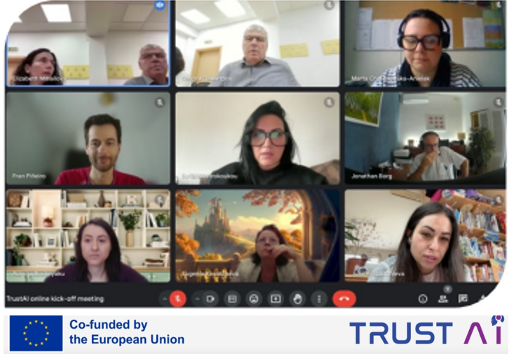 Първа онлайн среща по проект TrustAI